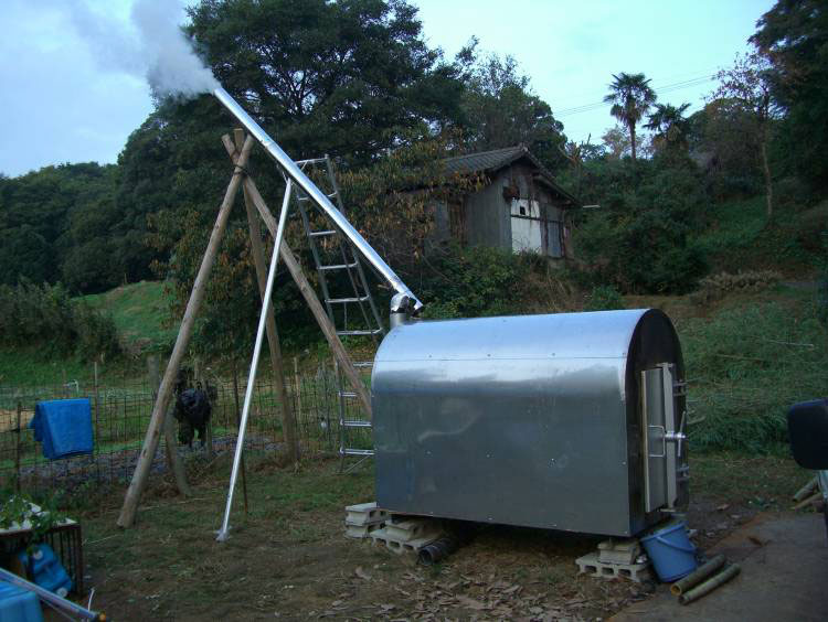 炭焼窯(ウッドリサイクラー)利用01