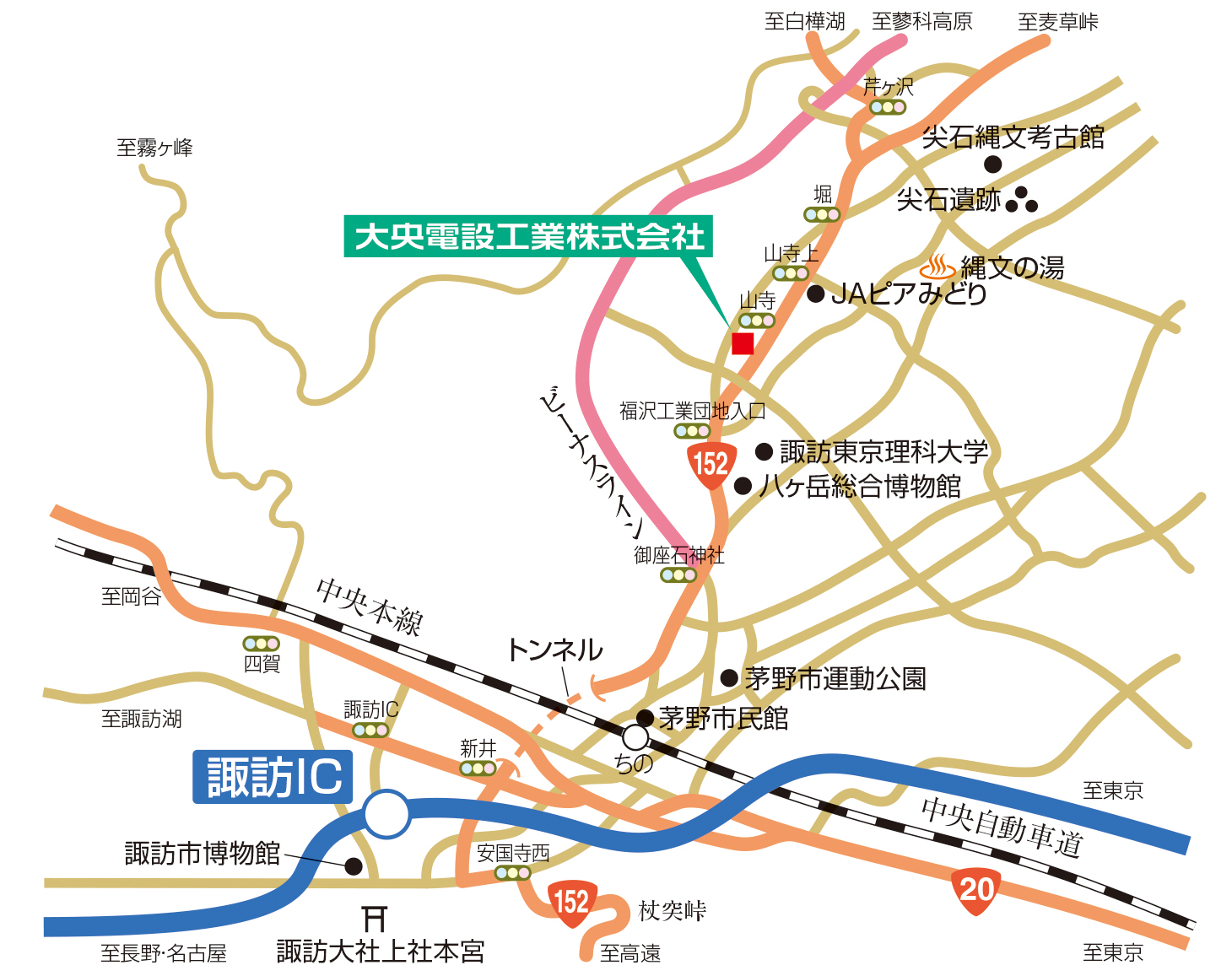 大央電設工業へのアクセス